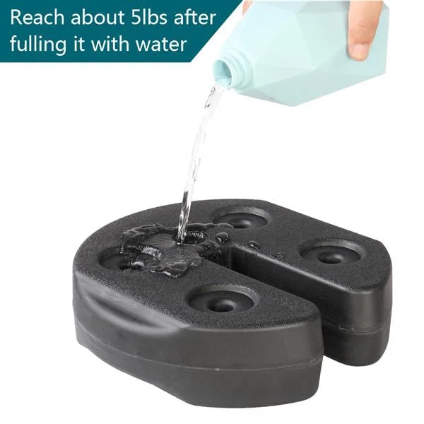 Black Water Fillable Weight Plates for Tent Canopy Q26000