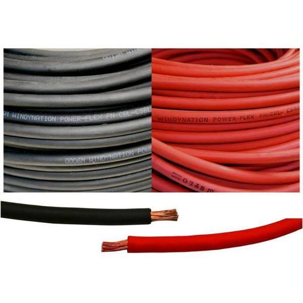 40 ft 2 AWG 10-Piece 3/8 in Tinned Copper Cable Lug Terminal Connectors with 3 ft Heat Shrink Tubing P595801