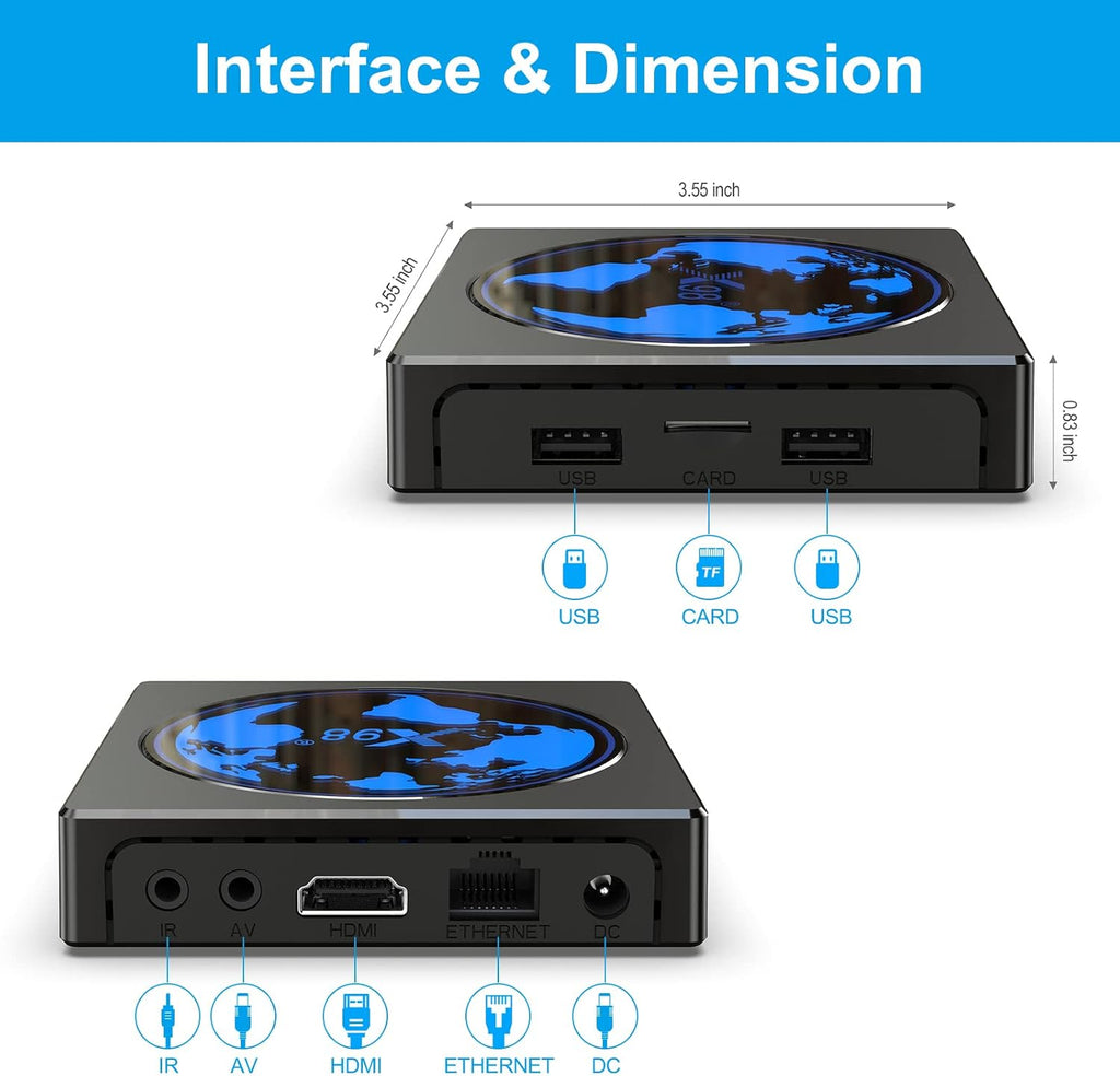 Android TV Box 4GB 32GB 4K HDR Pack of 2 M937