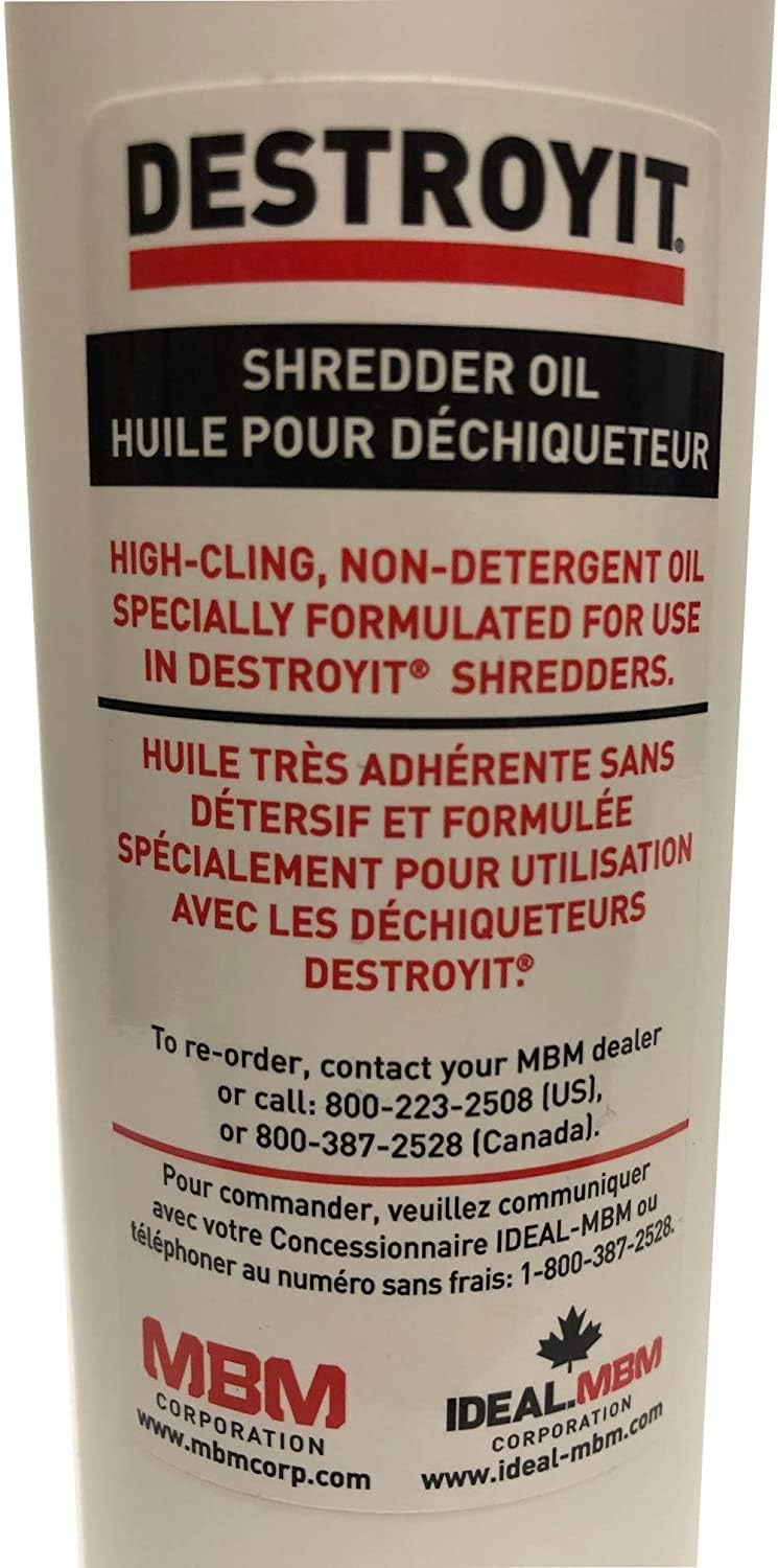 Shredder Oil, Pack of 8, 1-Pint Bottles P327