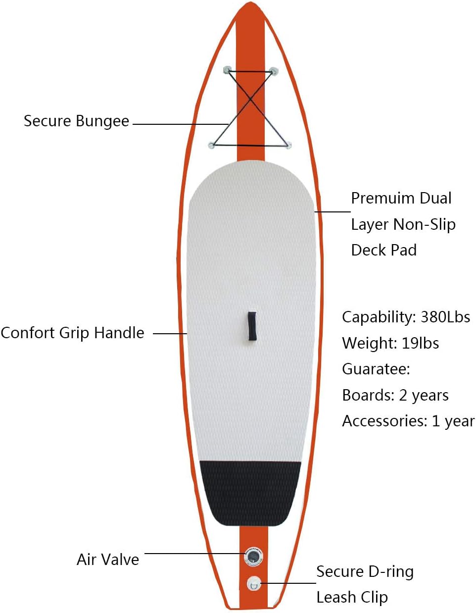 Inflatable 11'×33×6 SUP Stand Up Paddle Board C3648