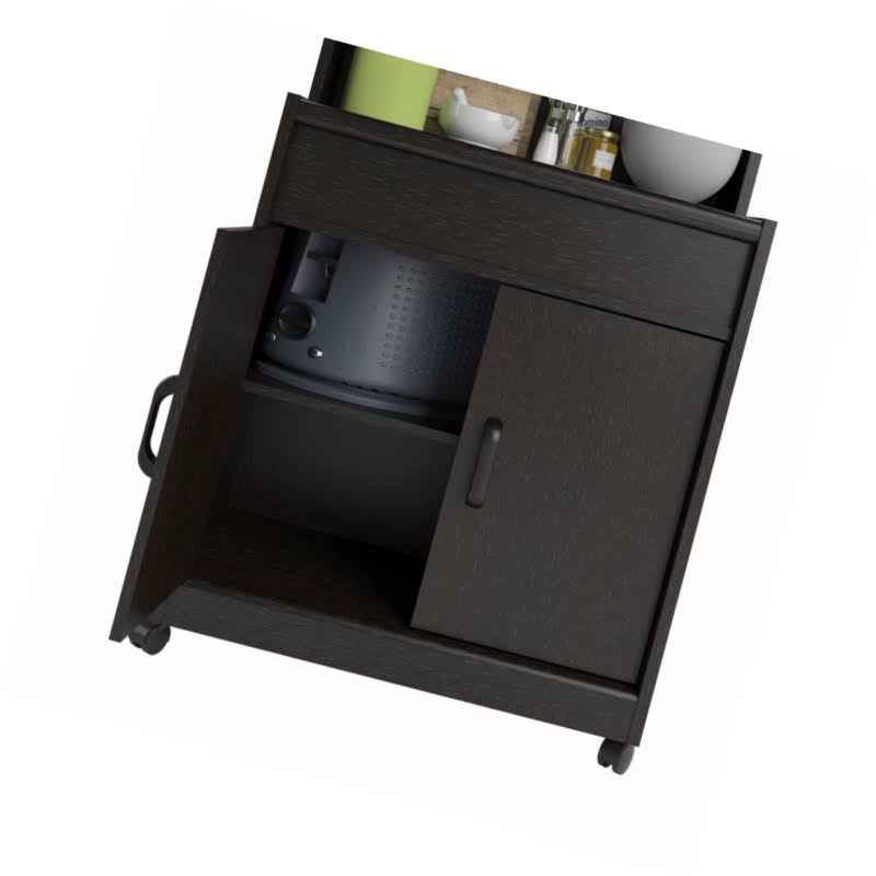 Microwave Cart with Shelf Espresso R8710
