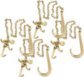 5/16" x 6' Long Shank J Hook Tow Chain with Grab Hook J812728