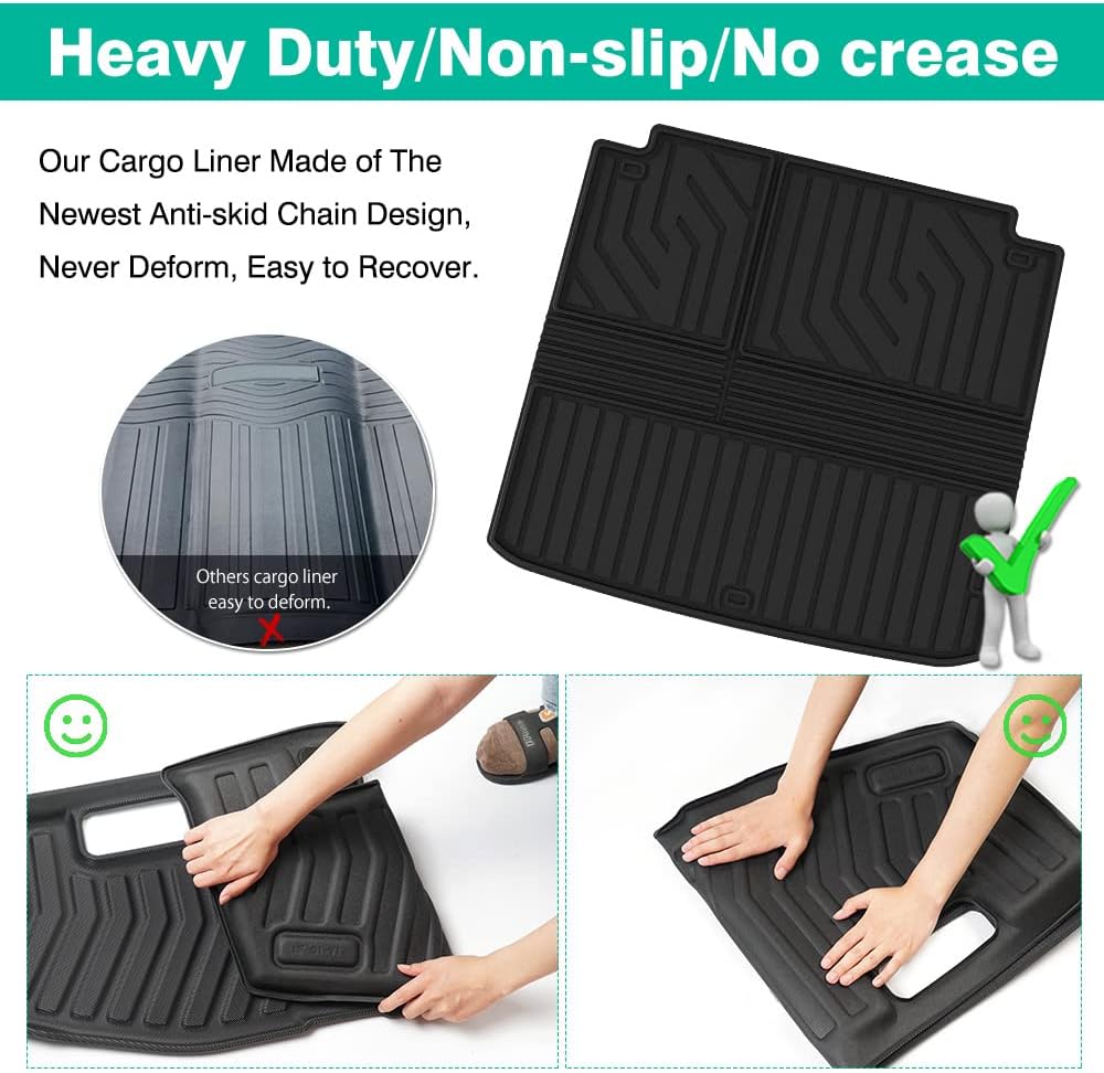 Cargo Liner Trunk Mat All Weather TPE Pack of 2 V350025