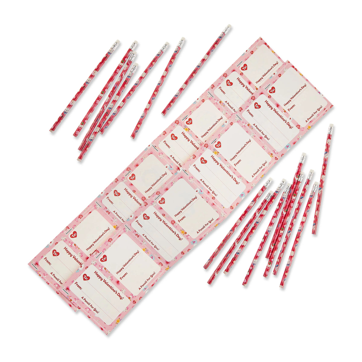 16 Count Greeting Card Set with Pencils N829
