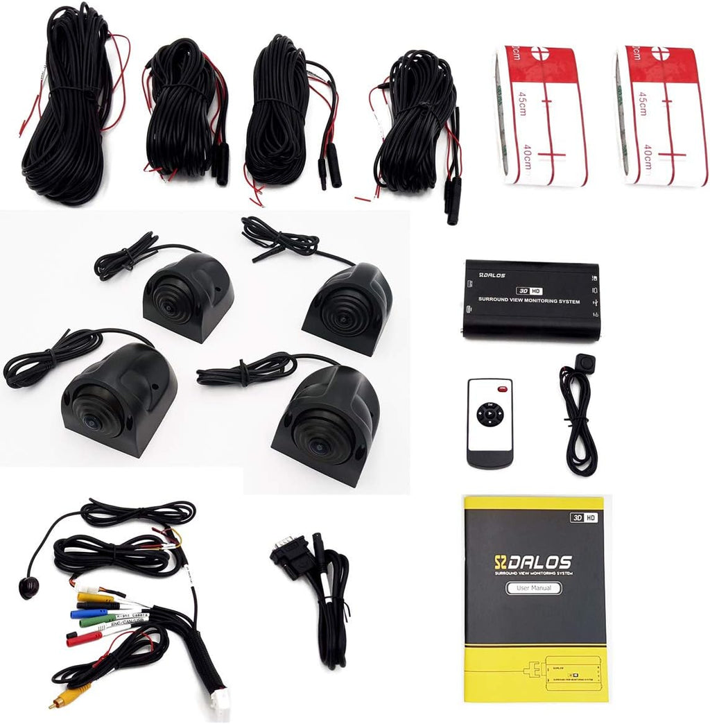 Bird View Camera System with 4 HD Bus Cameras I792