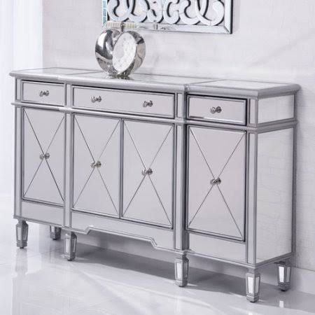3 Drawer Silver Accent Cabinet I8153