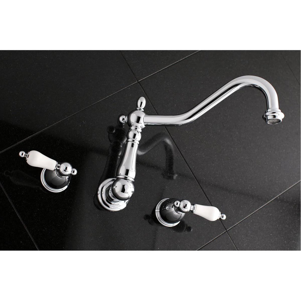 Polished Nickel Wall Mount Tub Filler R64140
