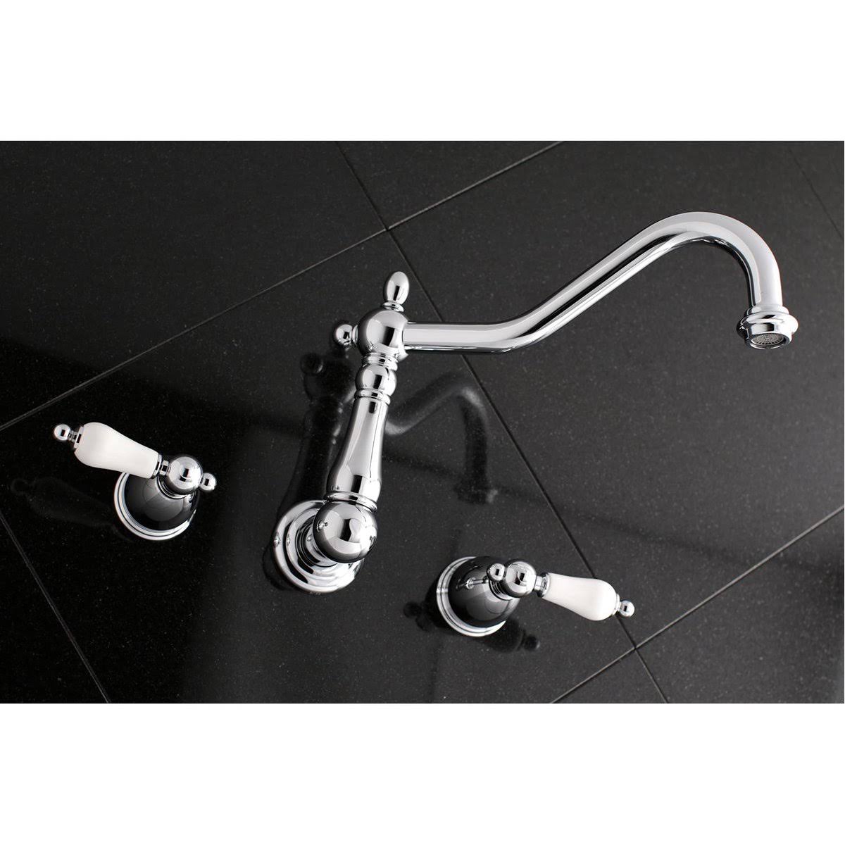 Polished Nickel Wall Mount Tub Filler R64140