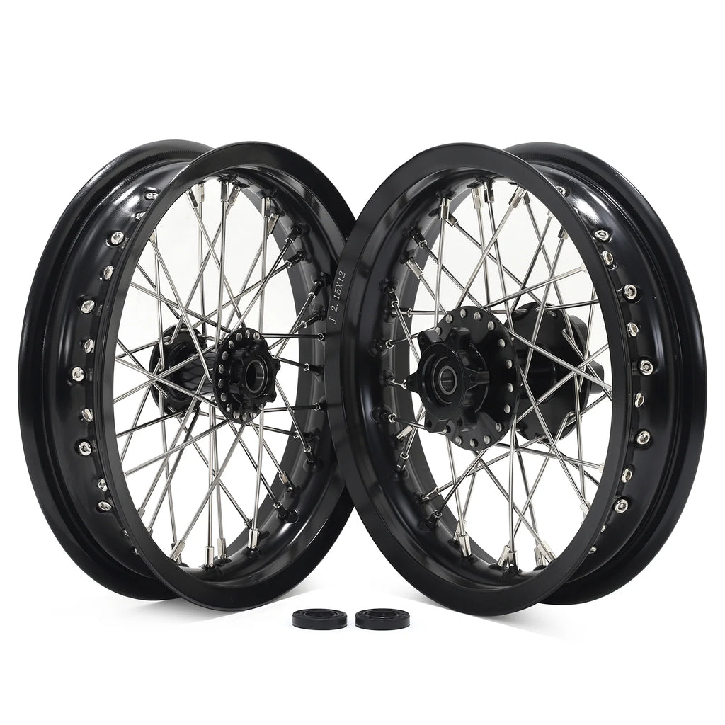 12"x2.15" Complete Wheels Rim Hubs for Electric Dirt Bike I610