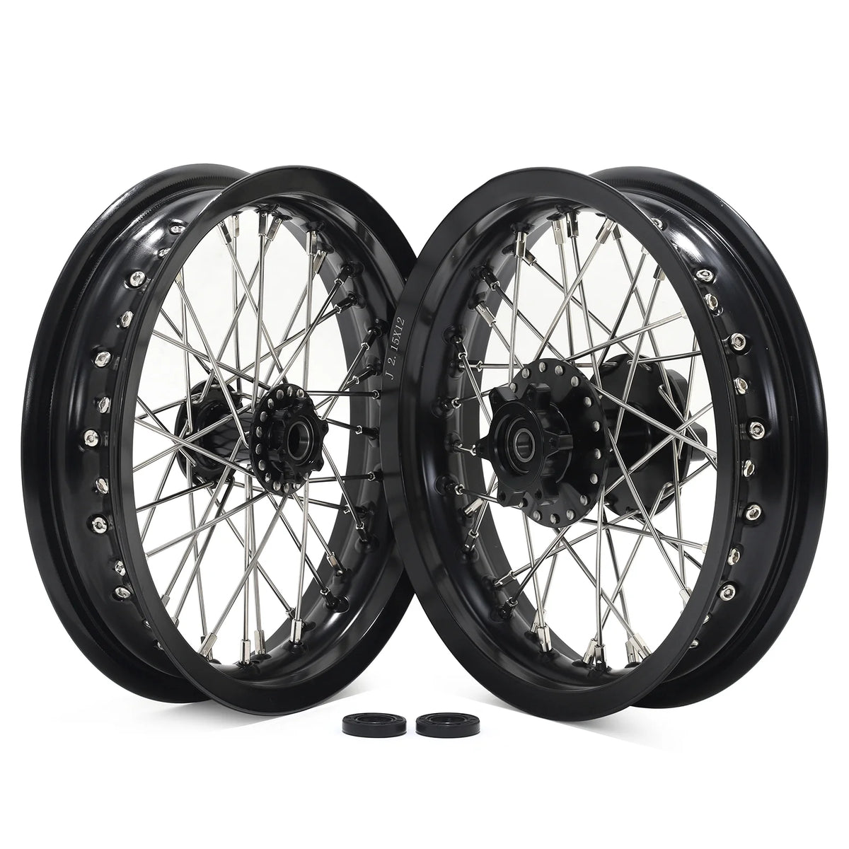 12"x2.15" Complete Wheels Rim Hubs for Electric Dirt Bike I610