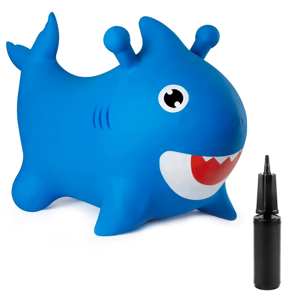 Blue Inflatable Bouncing Horse Hopper Toy D9688