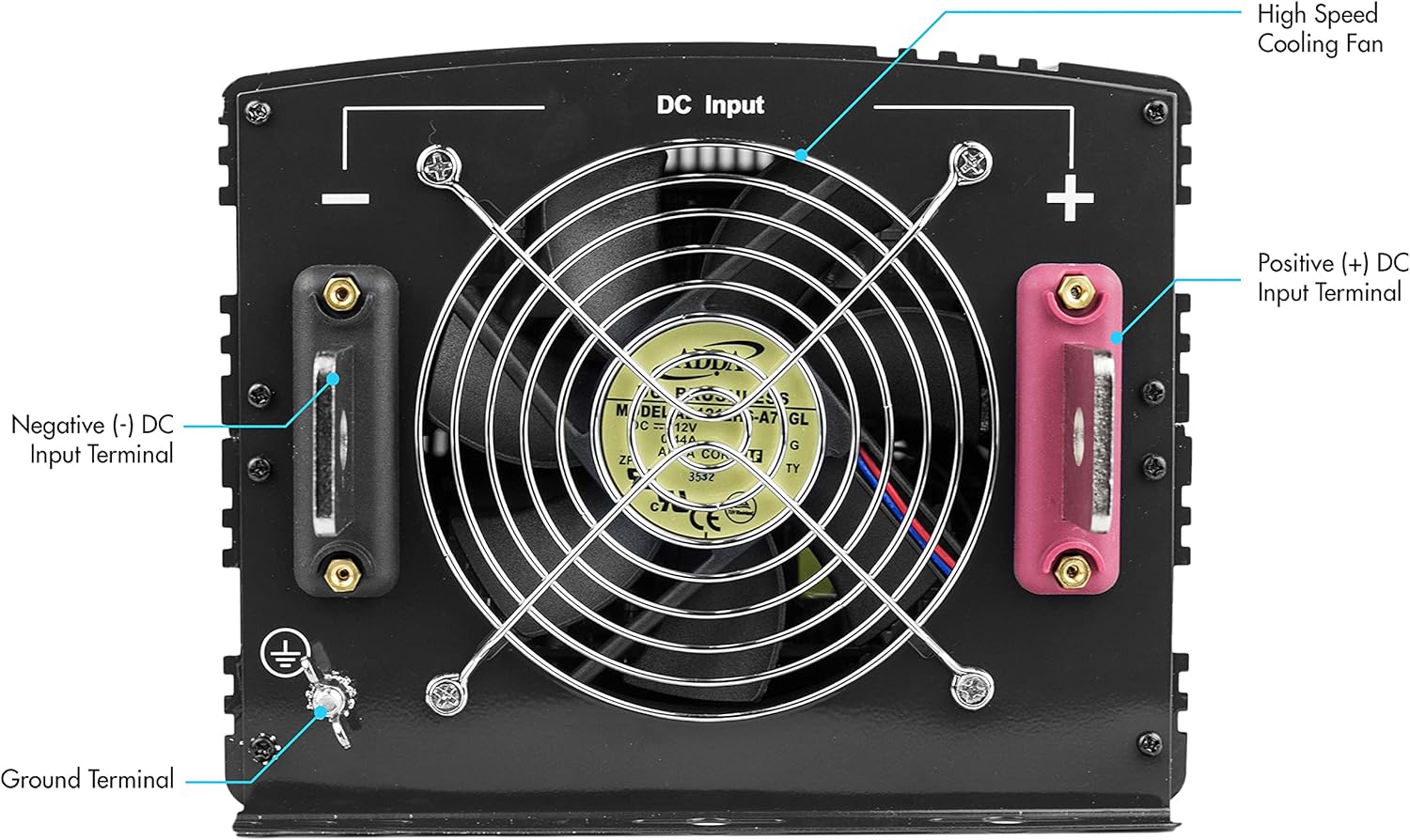 48V 10000 Watt Power Inverter Black P11508