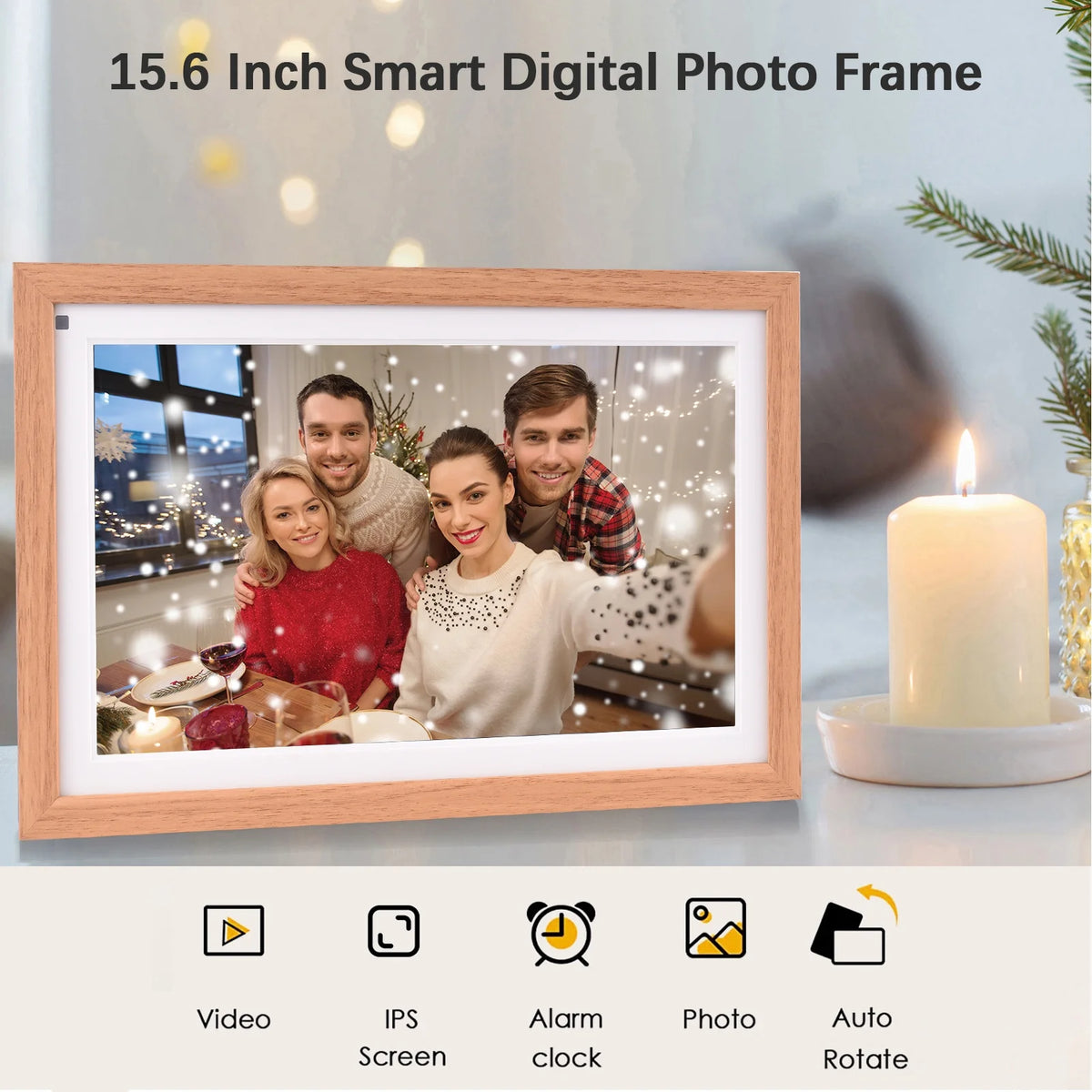 15.6 Inch Digital Photo Frame with WiFi and 16GB Storage Q240934