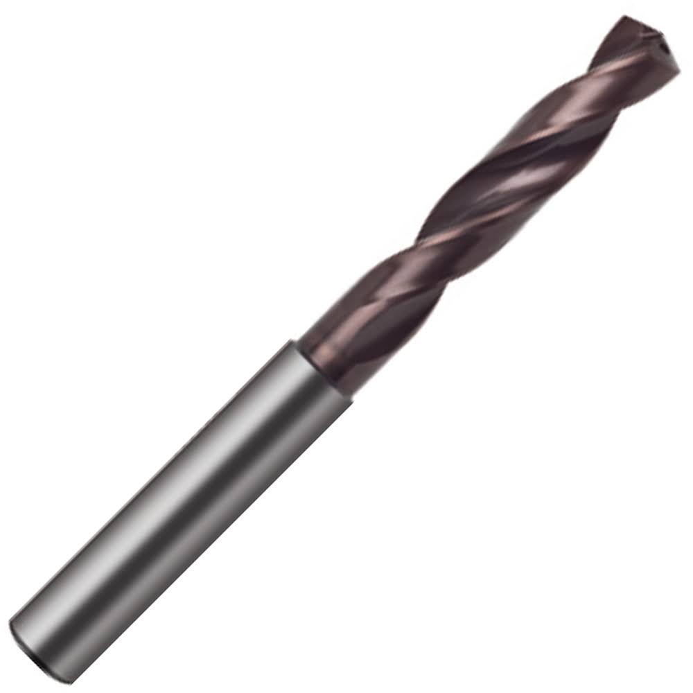 5mm Carbide 140° Point Coolant Fed Drill with Reinforced Straight Shank C5556