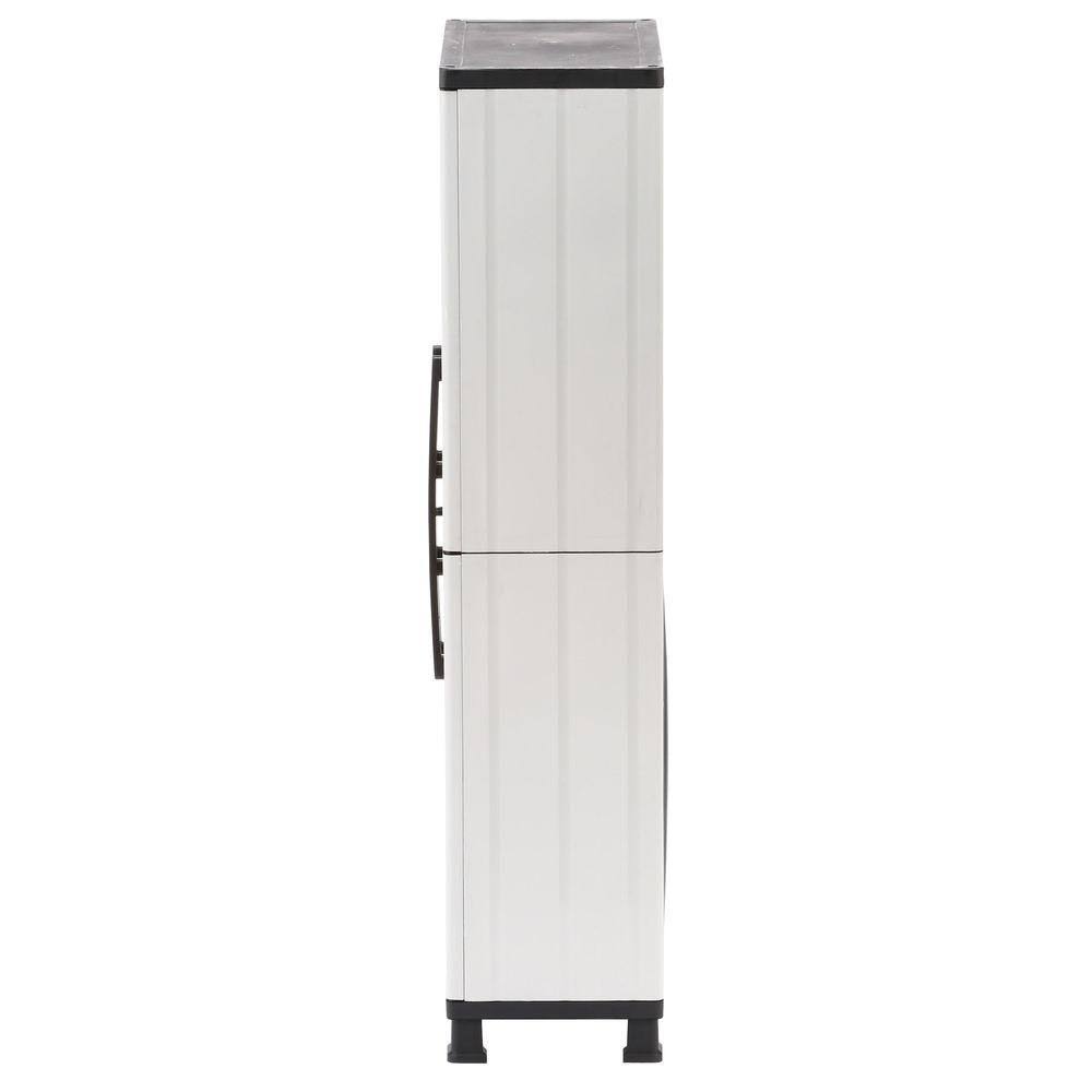 4 Shelf Plastic Cabinet in Gray S3541