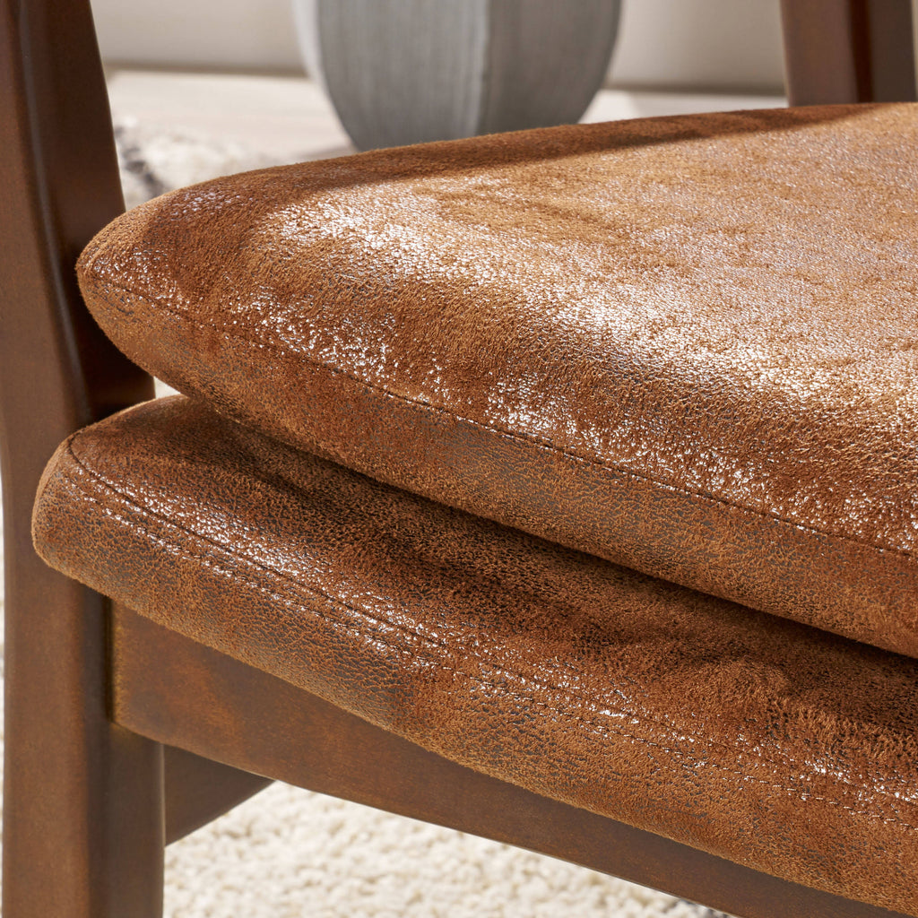 Espresso Brown Contemporary Club Chair N165