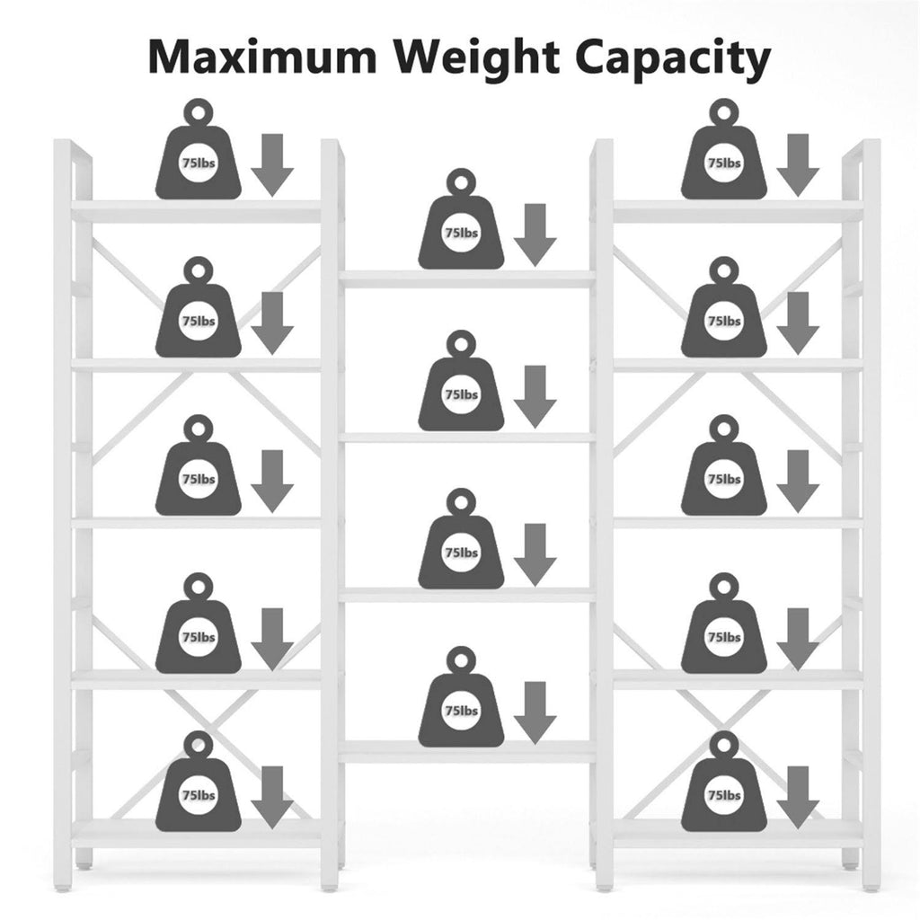 Gold 5-Shelf Bookcase T4916