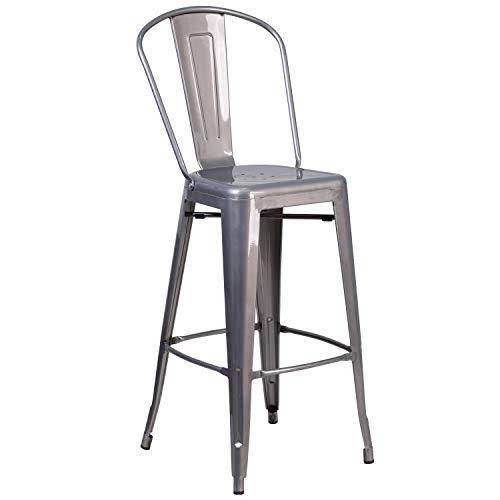 4 Pk 30'' High Indoor Barstool with Back H75832