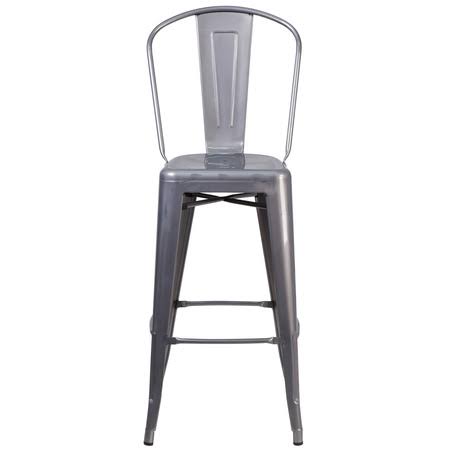 4 Pk 30'' High Indoor Barstool with Back H75832