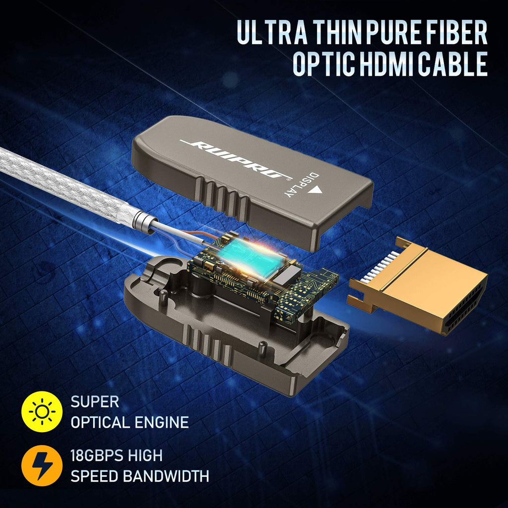 HDMI 2.0b Fiber Optic Cable 65ft 18Gbps O21333
