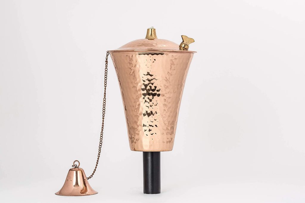 Hammered Copper Tiki Torch 4 Pack C319