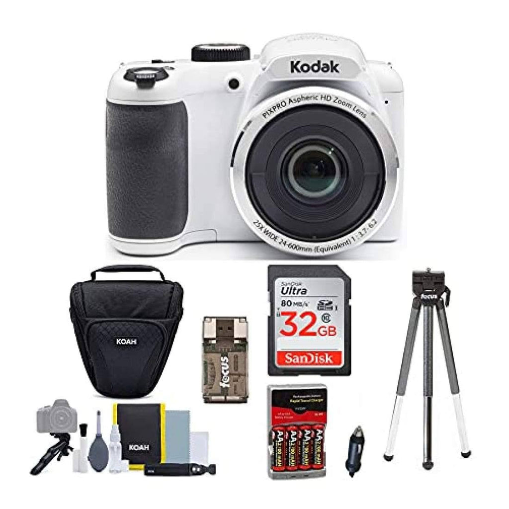 White Astro Zoom Digital Camera Bundle C10803