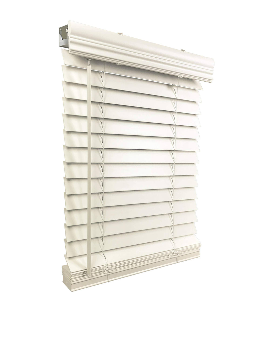 Cordless Faux Wood Blind 68.5 inch W x 60 inch H W161