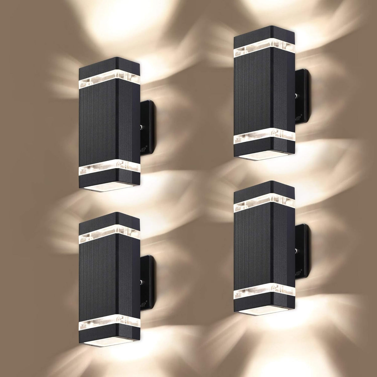 4 Pack LED Outdoor Wall Light A3228