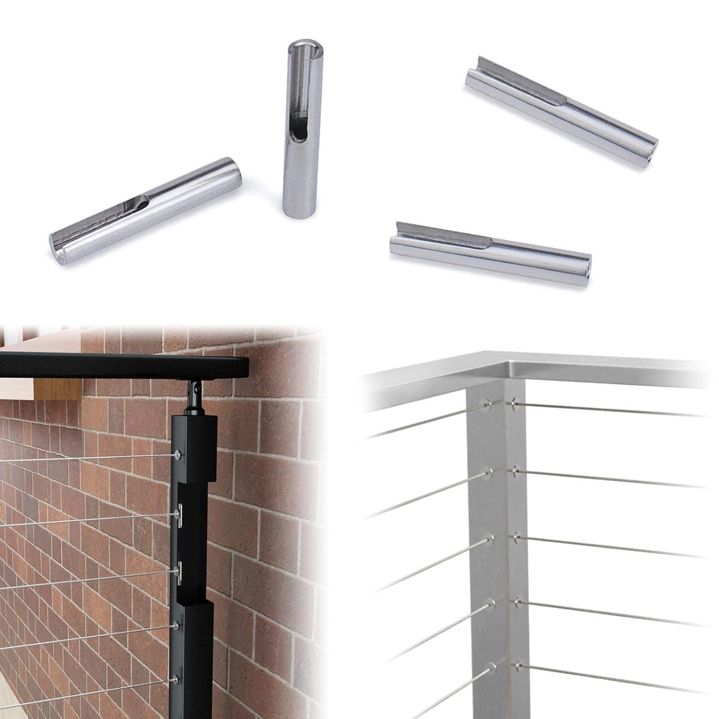 10Pack 1/8 Invisible Cable Railing Kit T316 Stainless Steel J13011