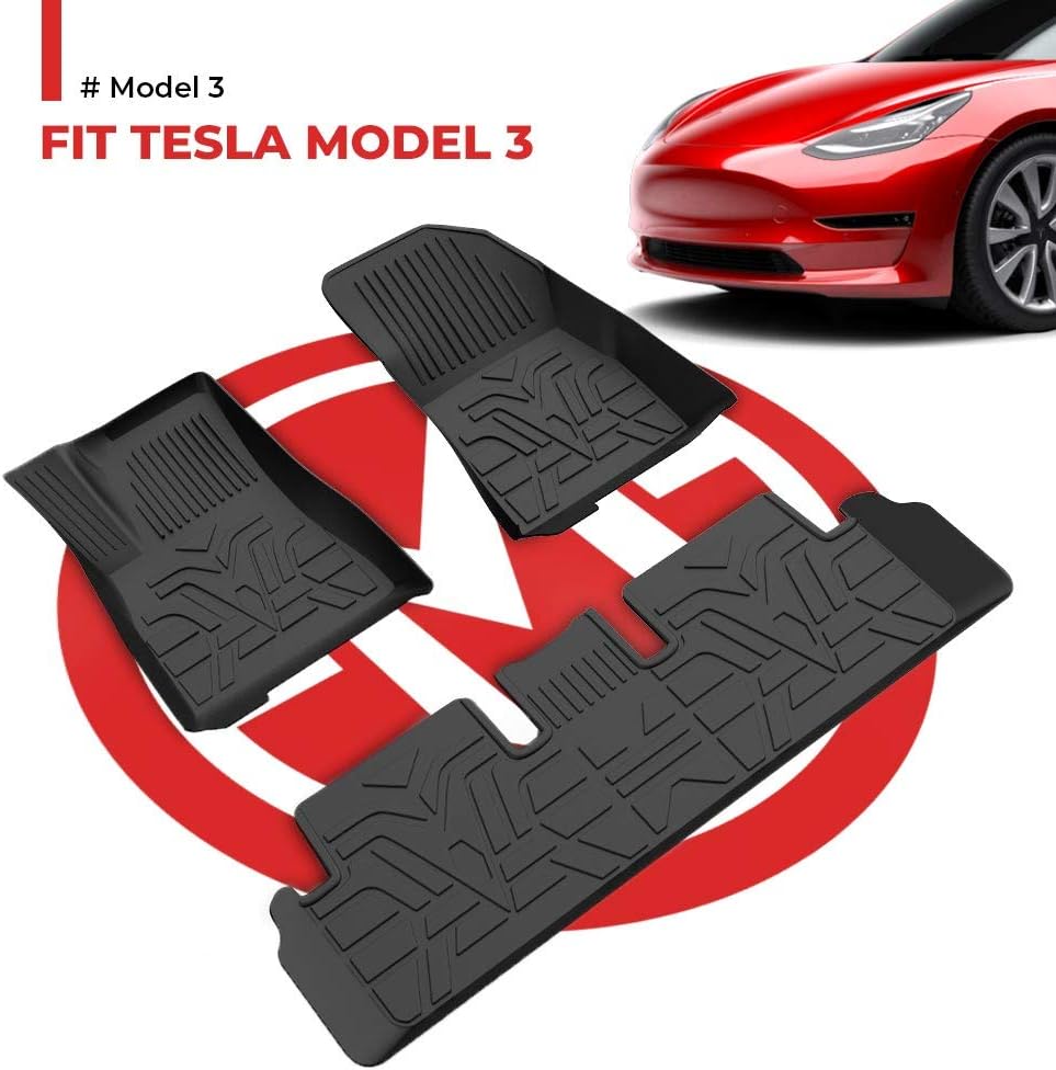 All-Weather 3D Full Cover Waterproof TPE Floor Mats K132793