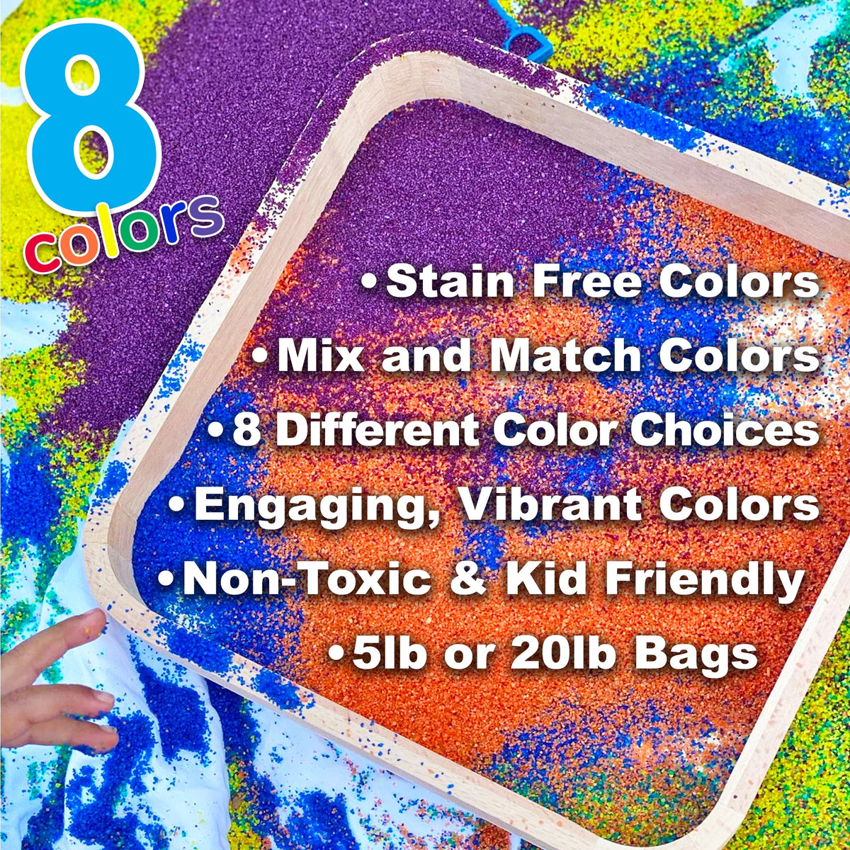 Red Colored Play Sand, 5 lb. Bag Q110292