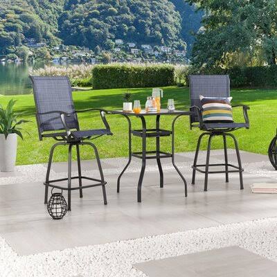 Square 2-Person Bar Height Dining Set K11155