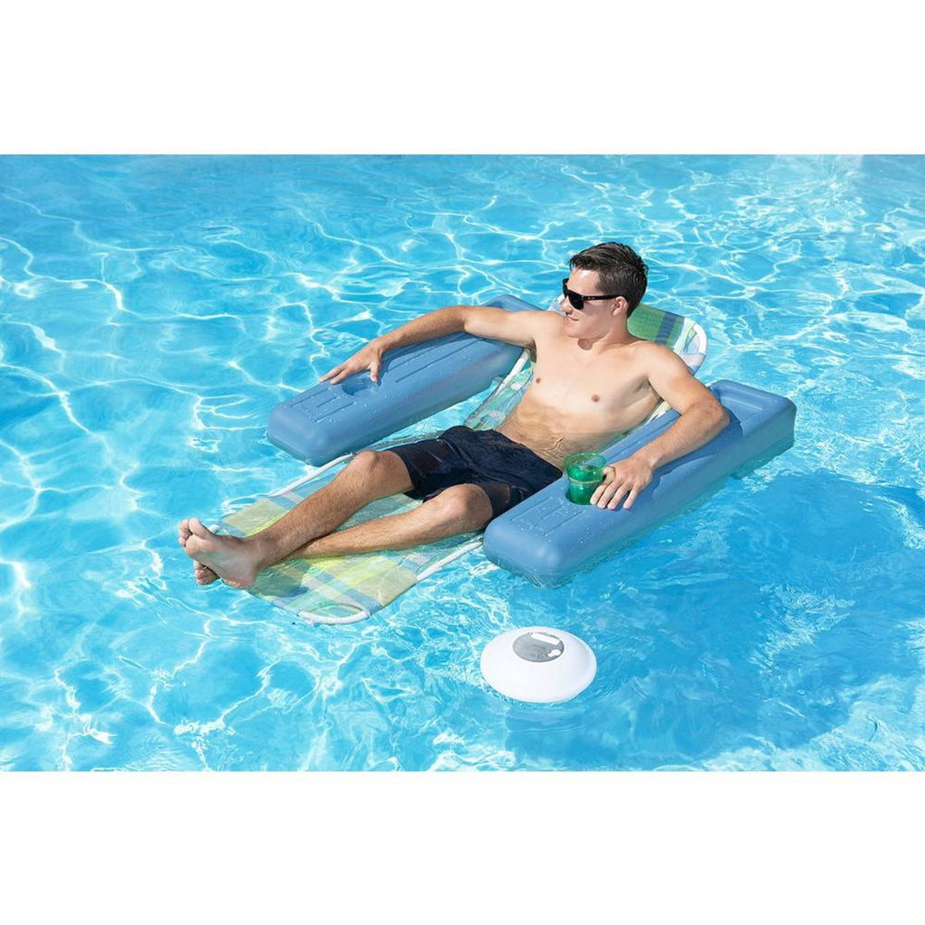 Caribbean Plaid Swimming Pool Lounge Float C1548
