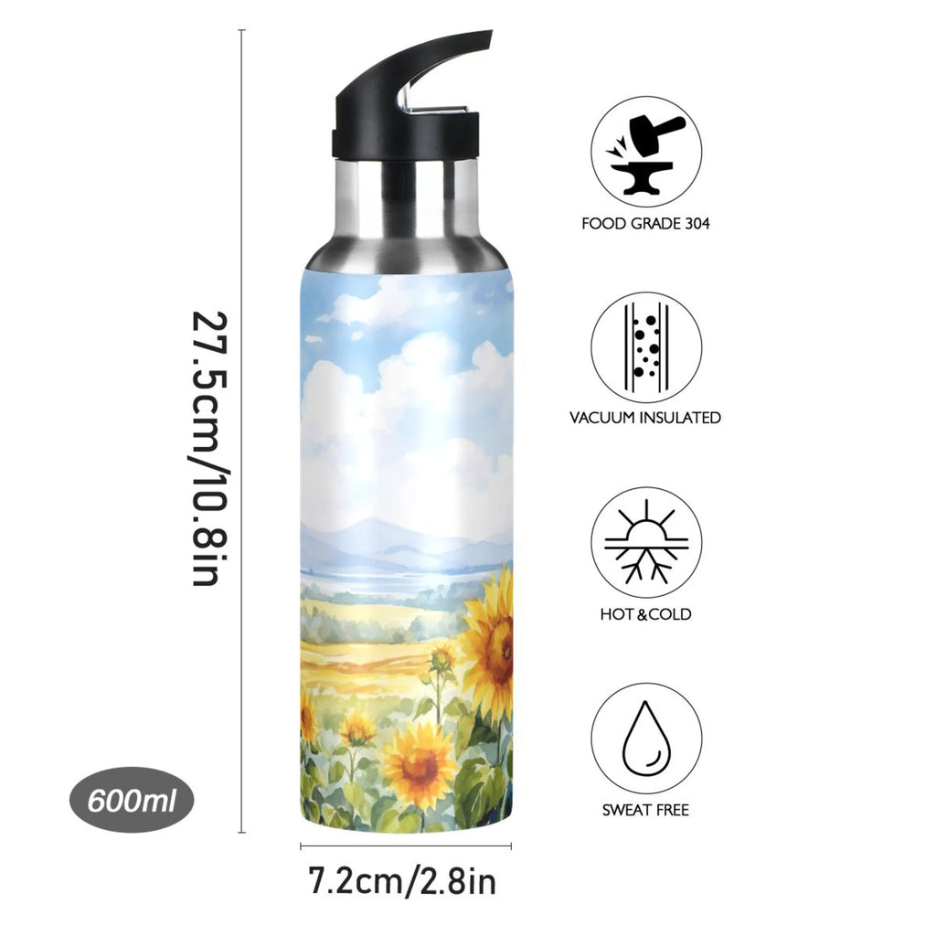 Stainless Steel Insulated Water Bottle with Straw Lid 20 oz C308432