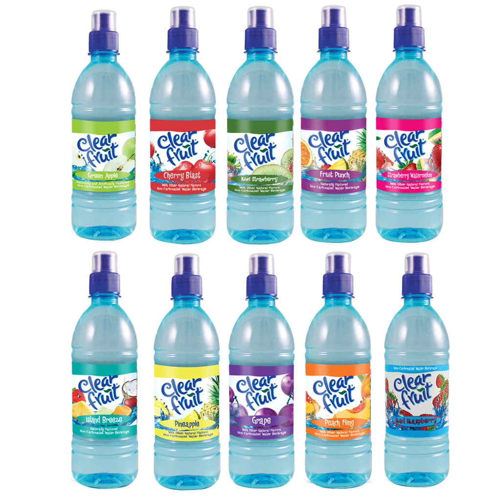 Clear Fruit Flavored Water Variety Pack, 10 Different Flavors G470547