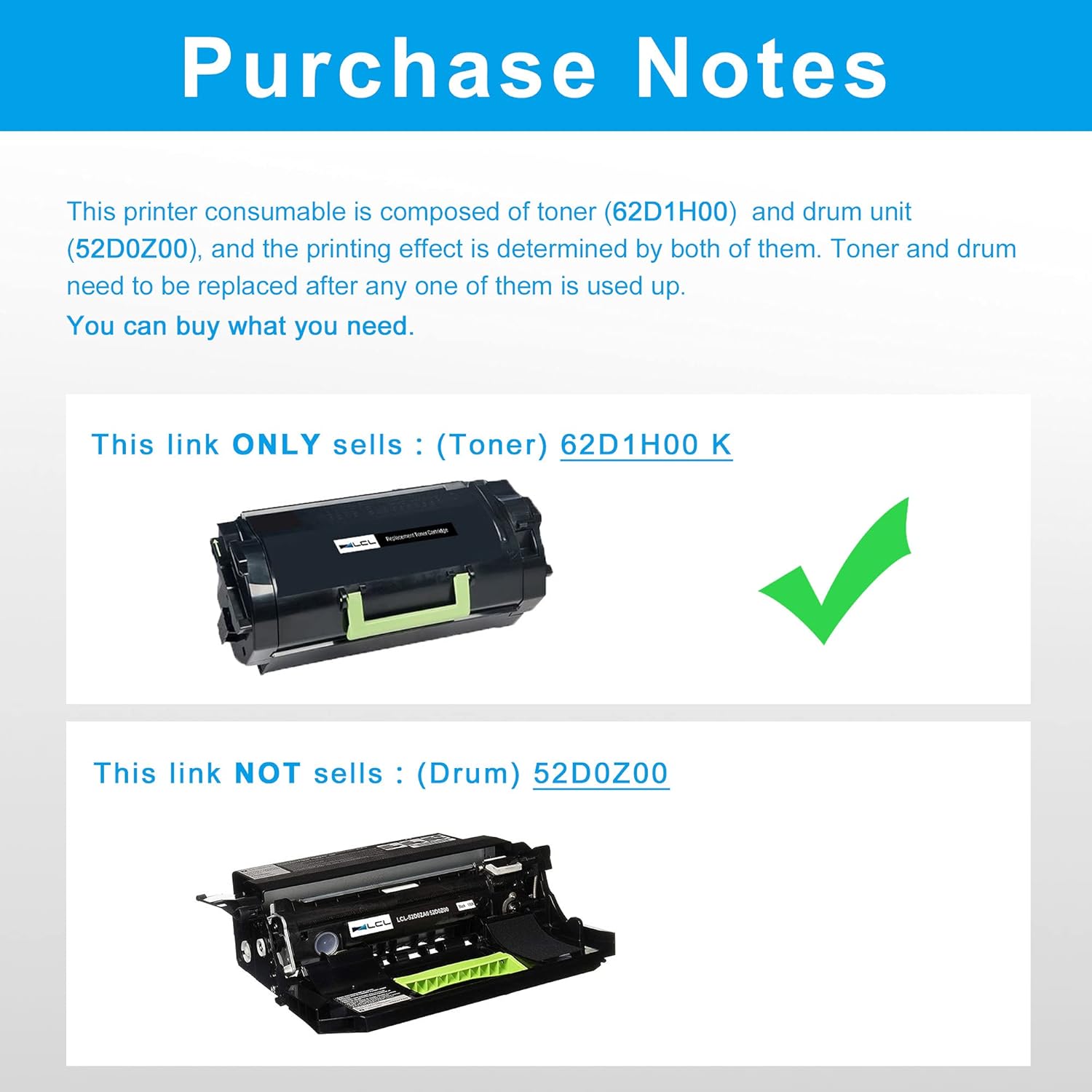 Black Toner Cartridge 1-Pack L36192