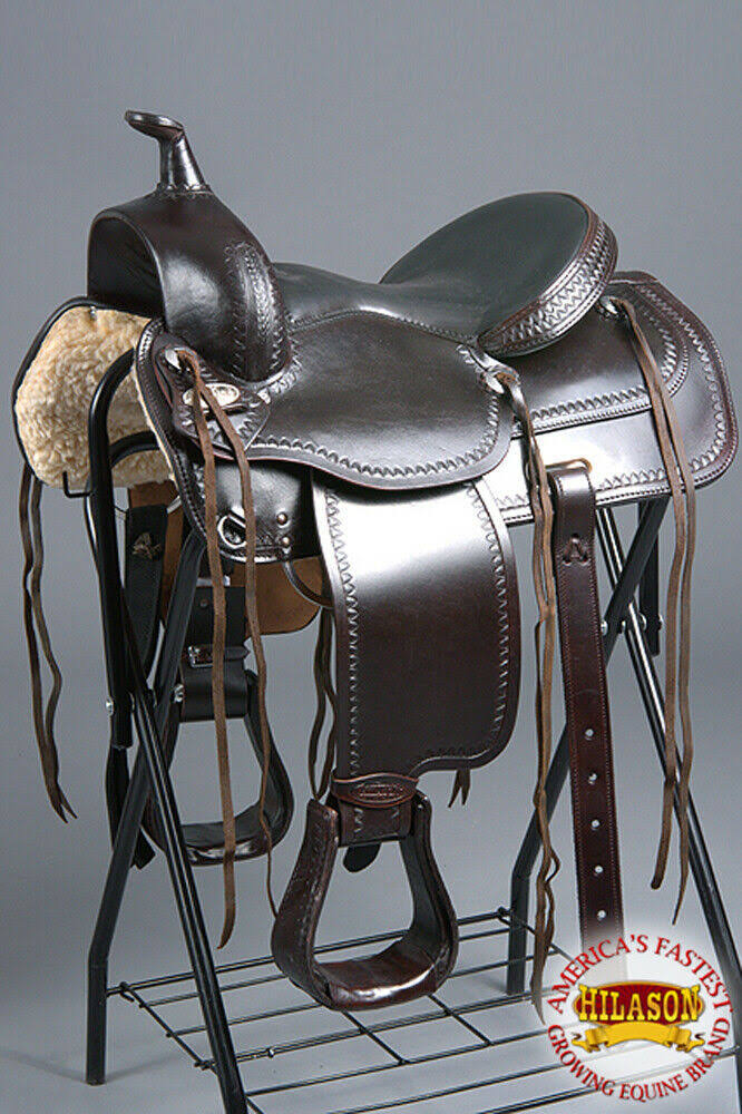 18x22 Leather Draft Horse Saddle R49011