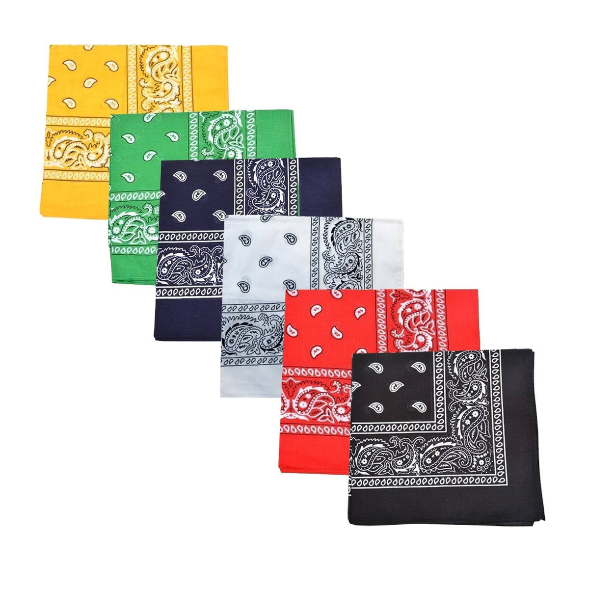 240 Paisley 100% Cotton Double Sided Bandanas V25757