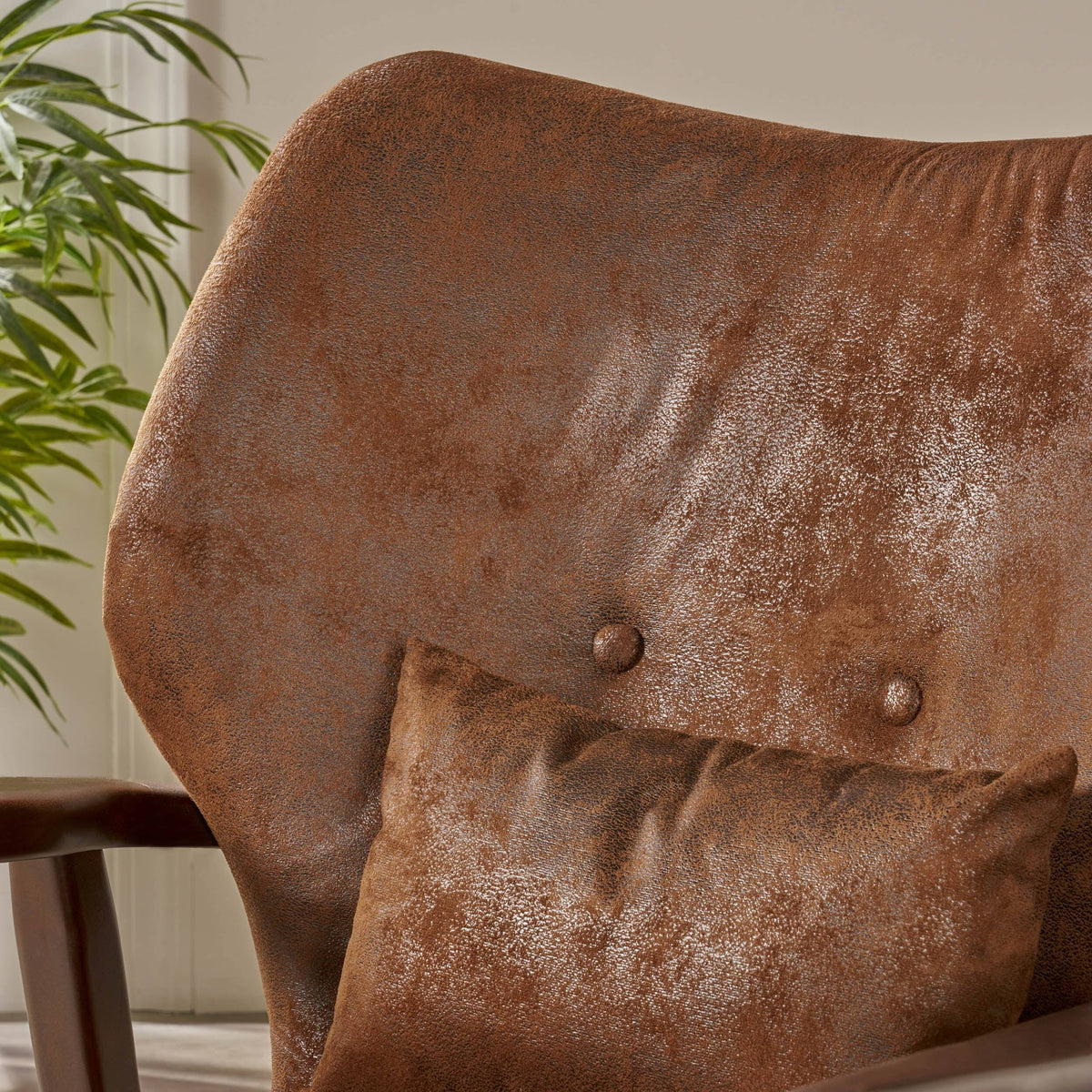 Espresso Brown Contemporary Club Chair N165