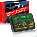6 Gang Switch Panel with Label Stickers C65107