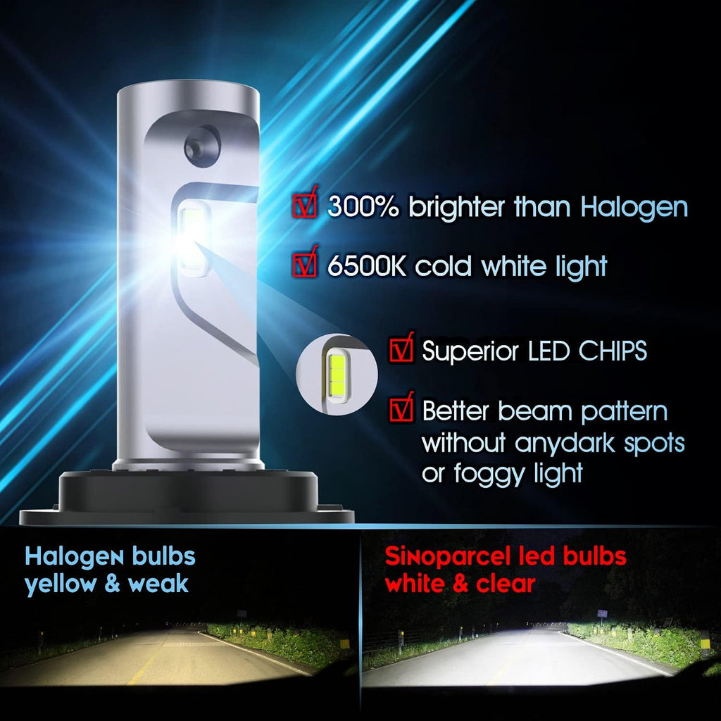 9005/HB3 High Beam and 9006/HB4 Low Beam LED Headlight Bulbs Combo, Pack of 4 R751