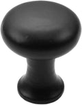 1-1/8 Tall Round Cabinet Knob, Pack of 10 Solid Cast Iron Q72964