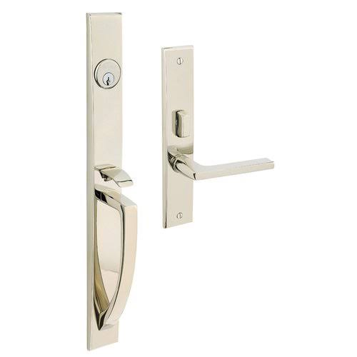 Satin Chrome Left Hand Single Cylinder Mortise Handleset Trim Set K6270