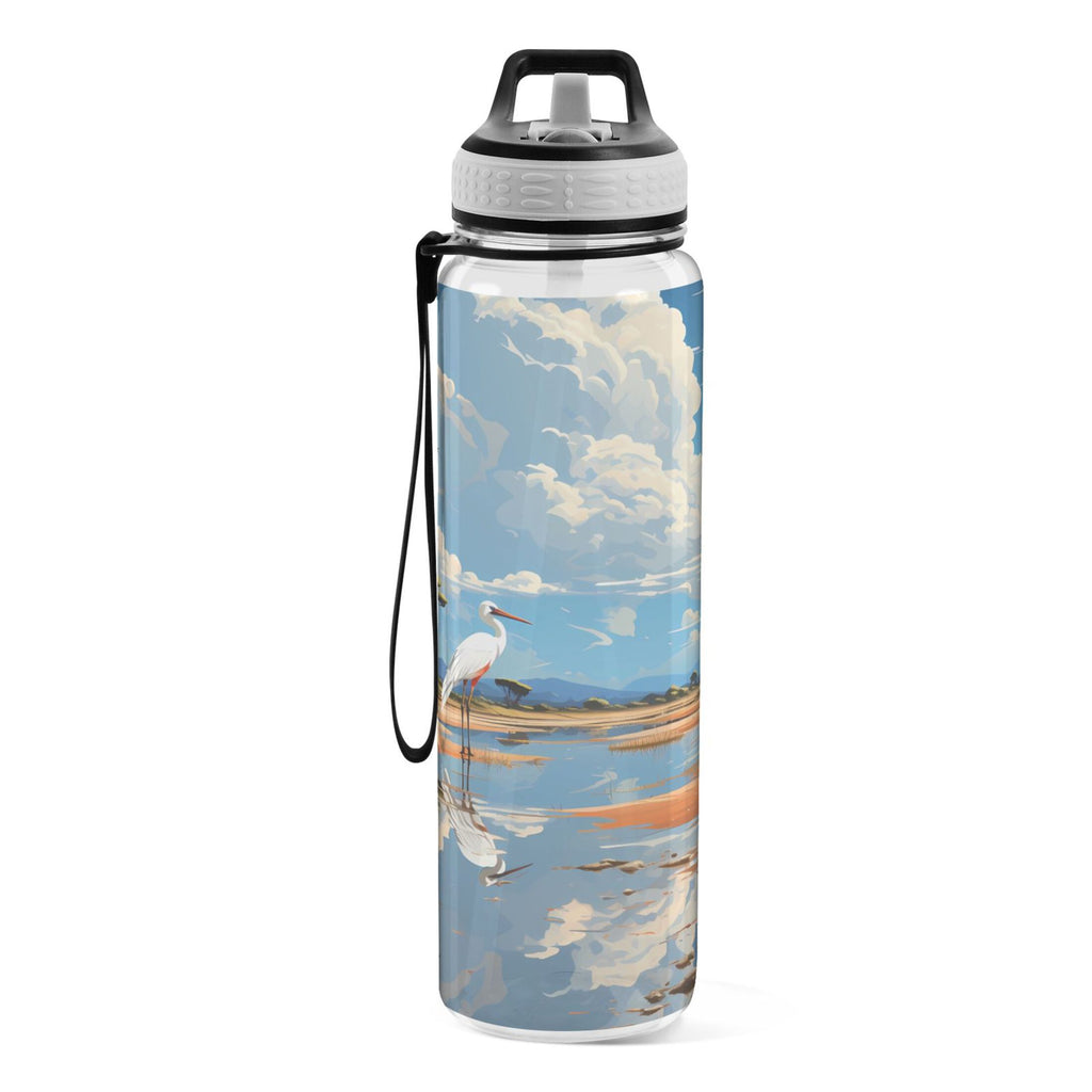 32oz Tritan Leakproof Clear Sports Water Bottle D37633