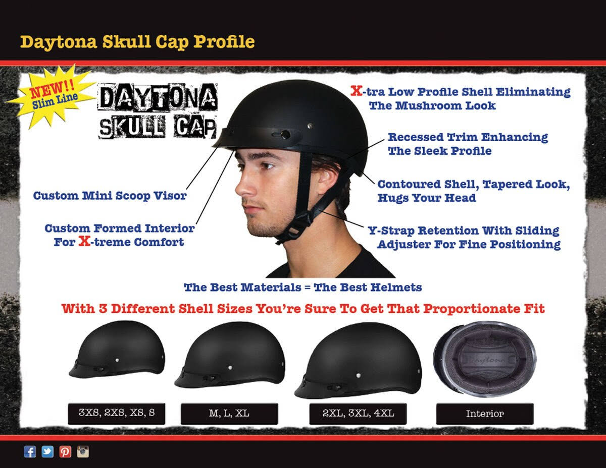 Daytona Skull Cap Helmet L T548494