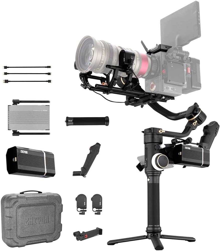 3-Axis Handheld Gimbal Stabilizer for DSLR Cameras and Camcorder, 6.5kg Payload, DC-in (Pro Package) W38419