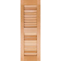 15x22W x 30x22H Unfinished Pine Open Louvered Shutters (Per Pair) P581081