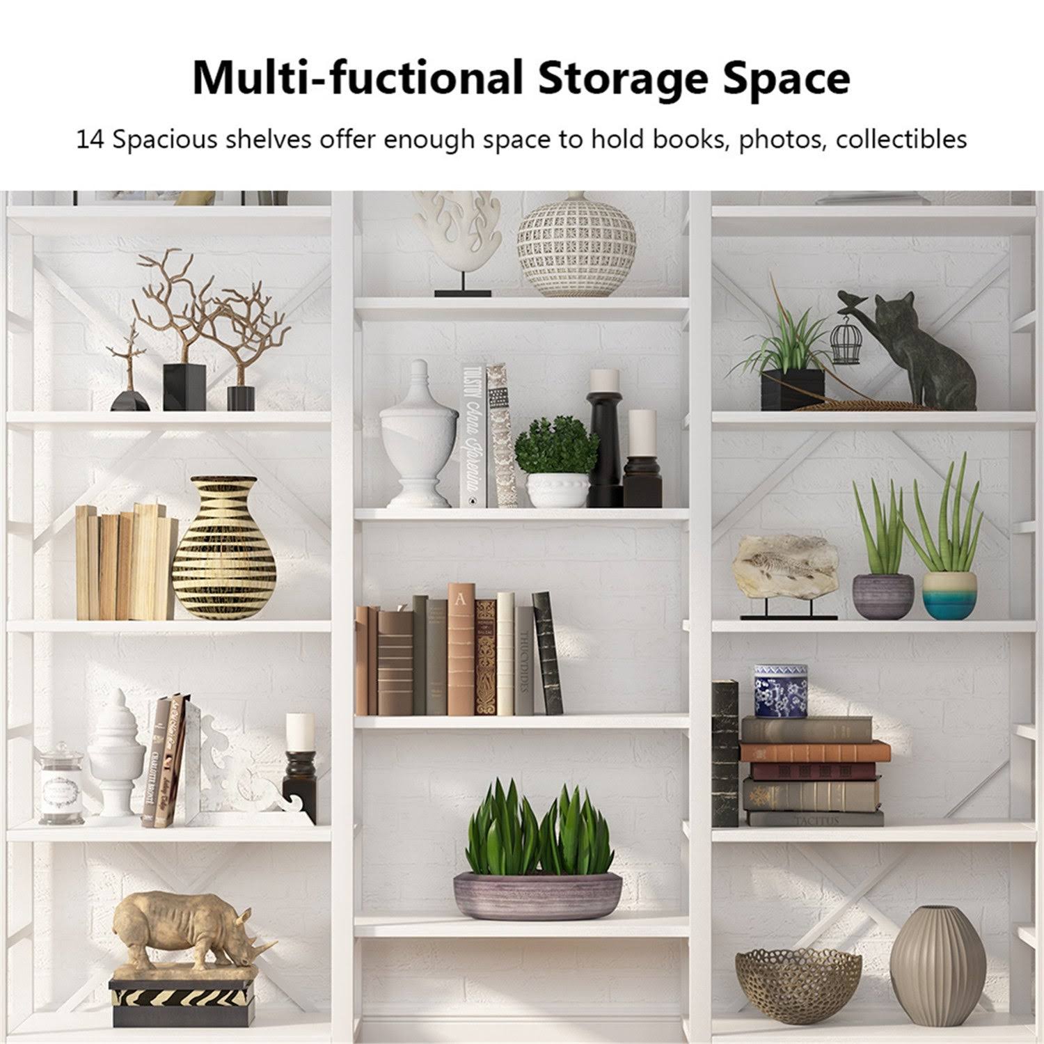 Gold 5-Shelf Bookcase T4916