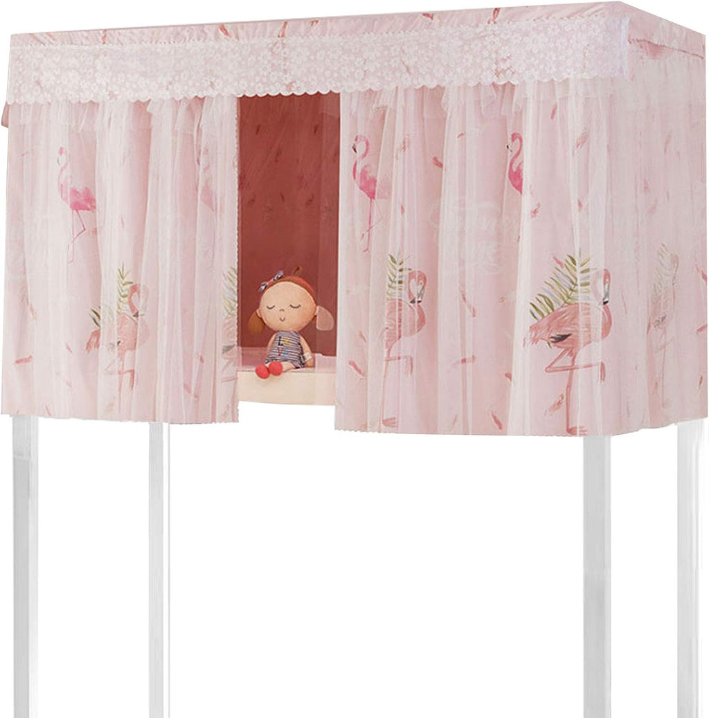 Pink Bed Canopy Curtain 3pcs C15496